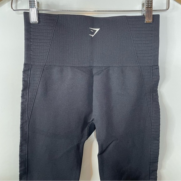 Gymshark Black Seamless Leggings with Cutouts Size Small - Picture 4 of 6